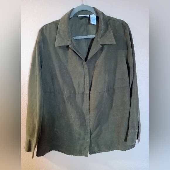 Baby & Me Green Overcoat **EUC** - Picture 1 of 5